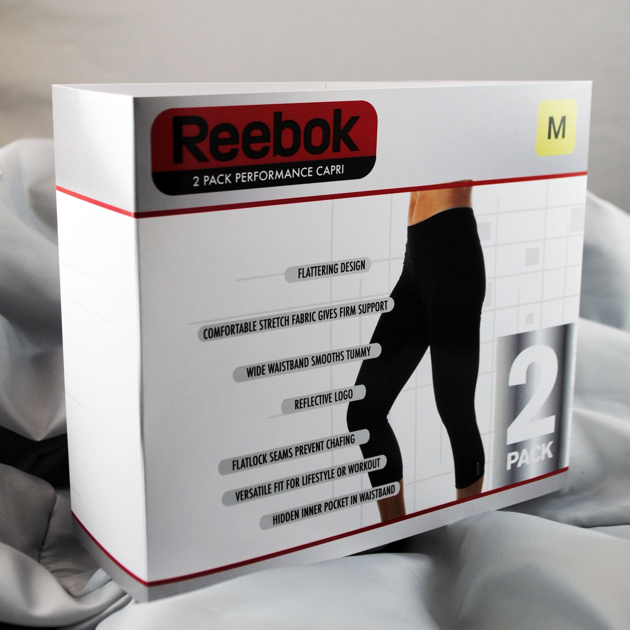 Reebox 2 Pack Performance Capri Packaging Box