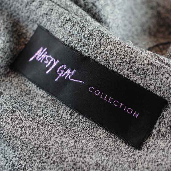 Nasty Gal Lurex Woven Label