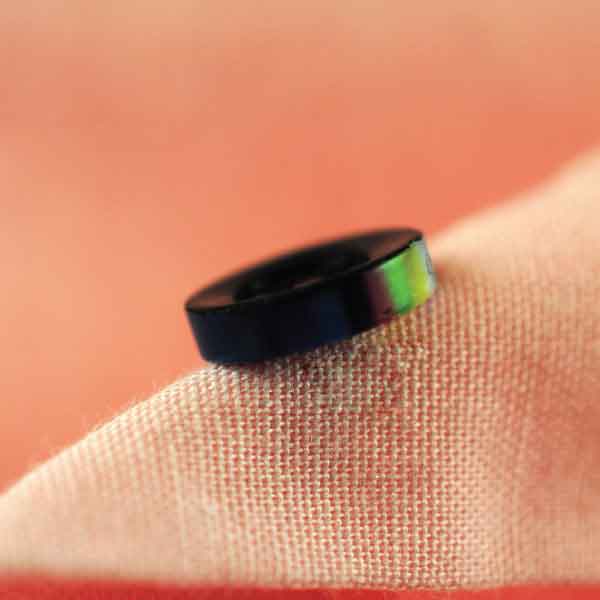 Black Plastic Button
