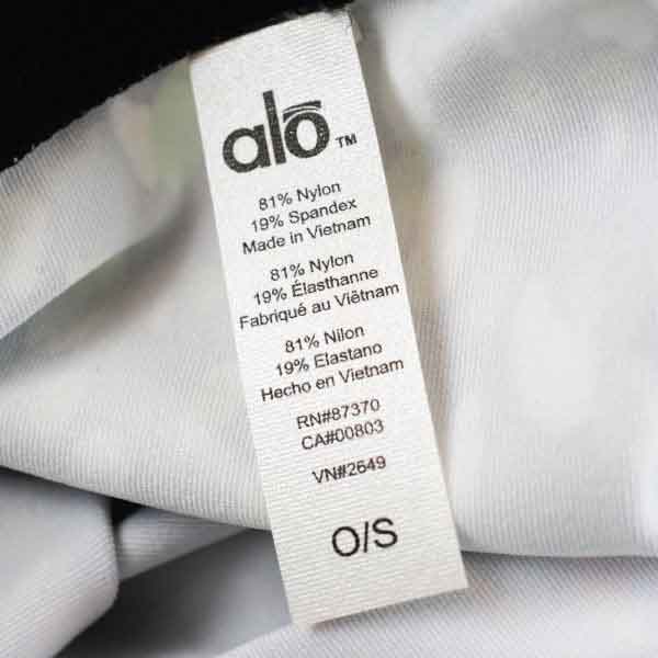 Alo Yoga Care Label