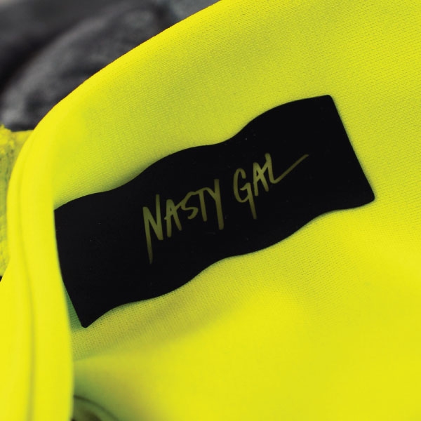 Nasty Gal Silicon Printed Label