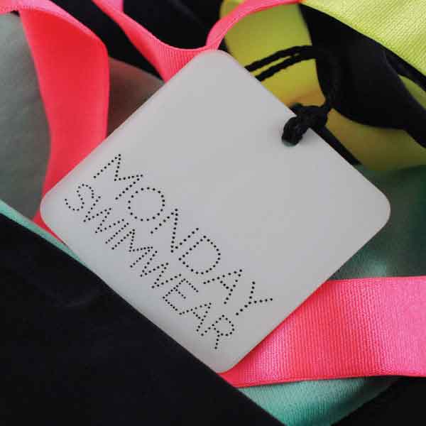 Monday Swimwear Clear Sheet Hangtag
