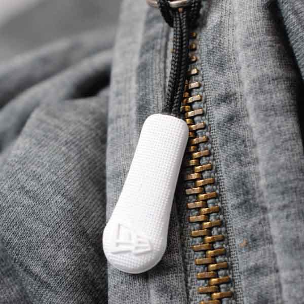 New Era Textured Rubber Zipper Pull