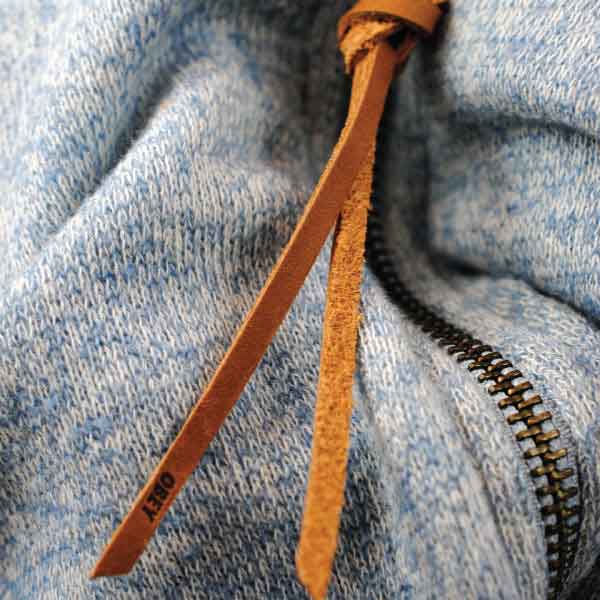 Obey Leather Zipper Pull