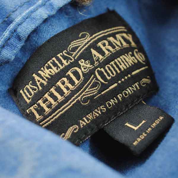 Third and Army Clothing Company  Woven Label