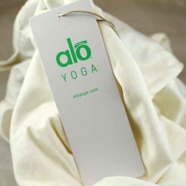 Alo Yoga Hangtag