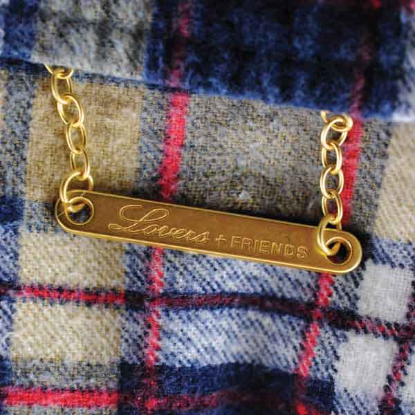 Lovers and Friends Metal Charm