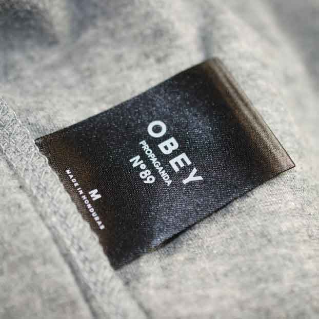 Obey Satin Printed Label