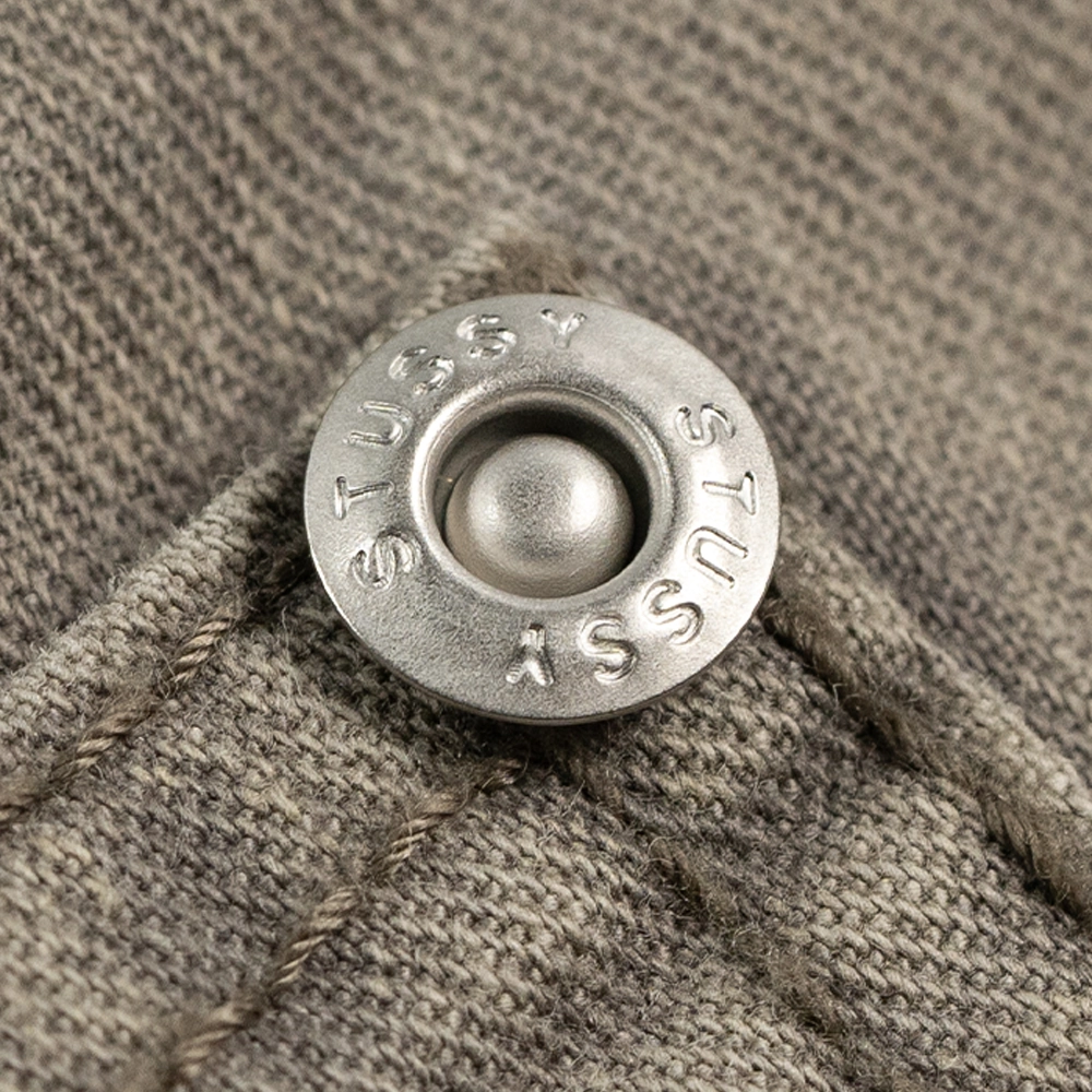 Metal Jean Button w/ Engraved Design