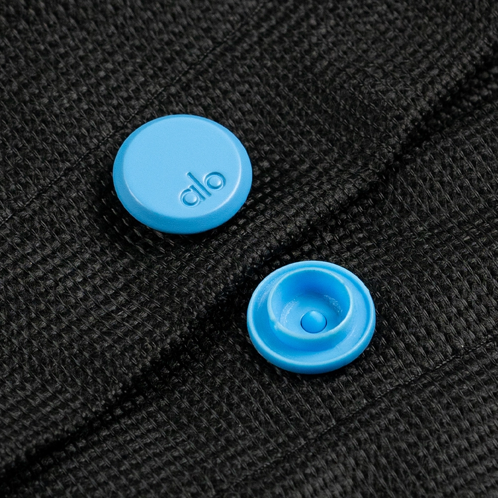 Beveled Snap Button w/ Alloy Cap and Debossed Logo